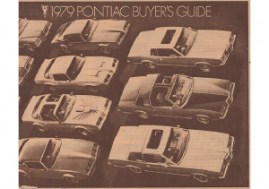 1979 Pontiac Fact Sheet