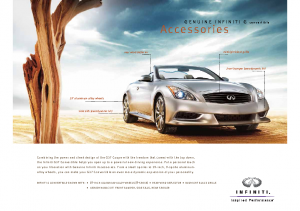 2011 Infiniti G Convertible Accessories