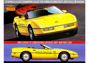 1986 Chevrolet Corvette Pace Car